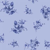 Blue Spaced Floral
